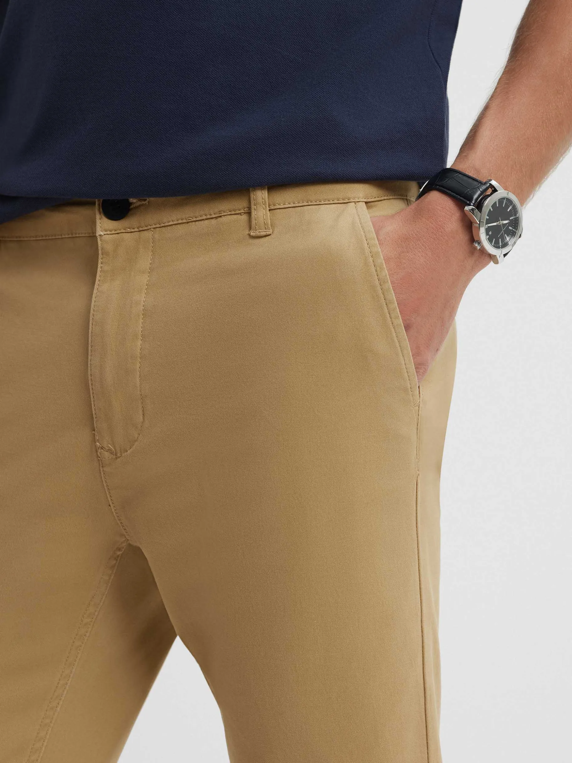 PANTALON CHINO COMFORT CAMEL