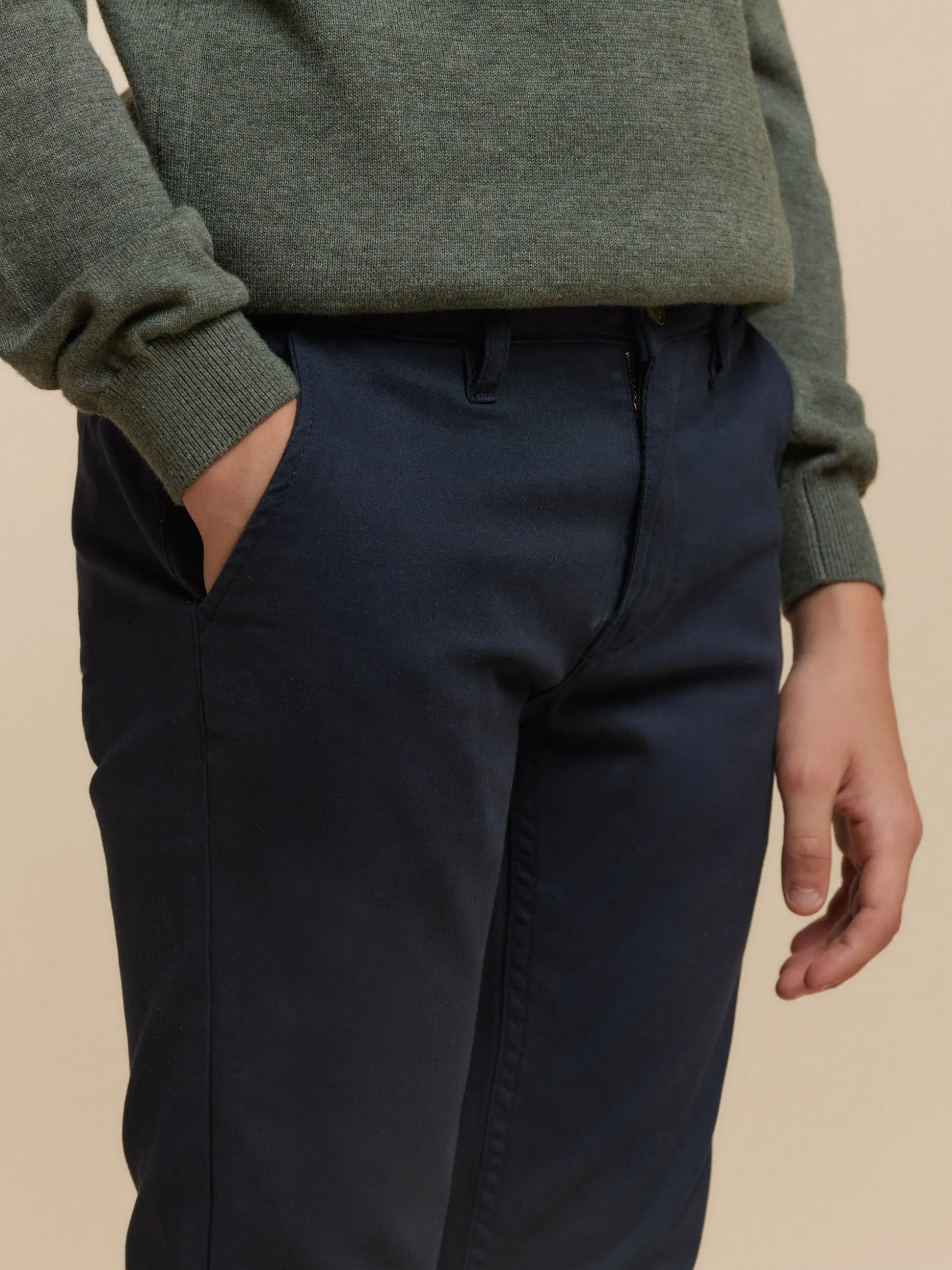 PANTALON CHINO KIDS AZUL MARINO