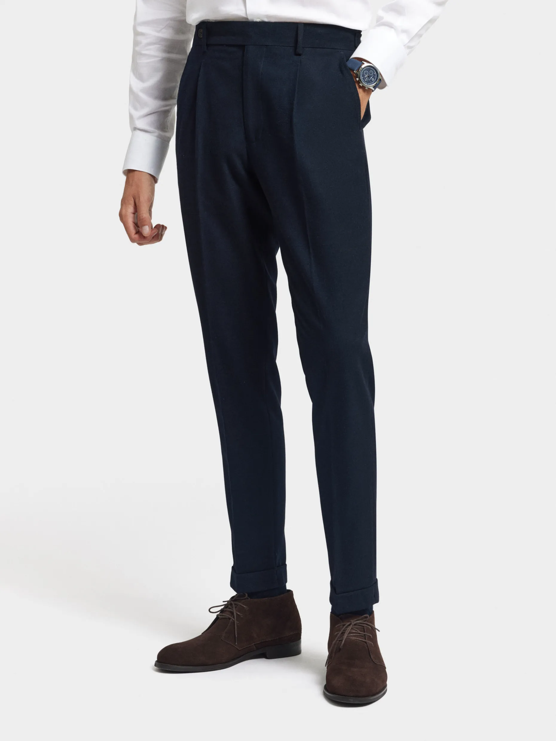 PANTALON CLASSIC TWILL AZUL MARINO