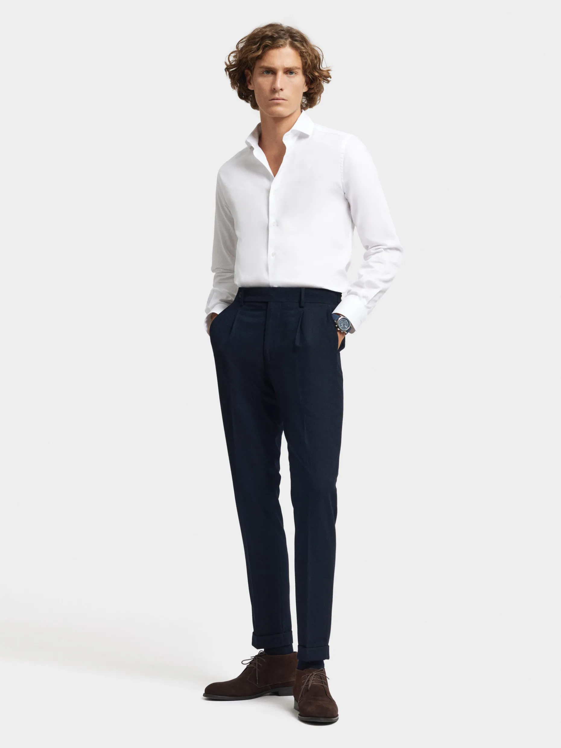 PANTALON CLASSIC TWILL AZUL MARINO