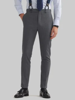 PANTALON DUOMO CRUZADO GRIS