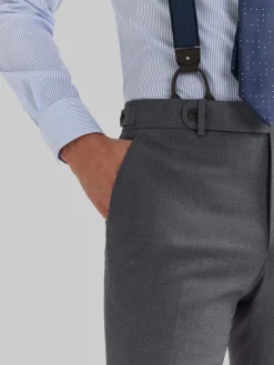 PANTALON DUOMO CRUZADO GRIS