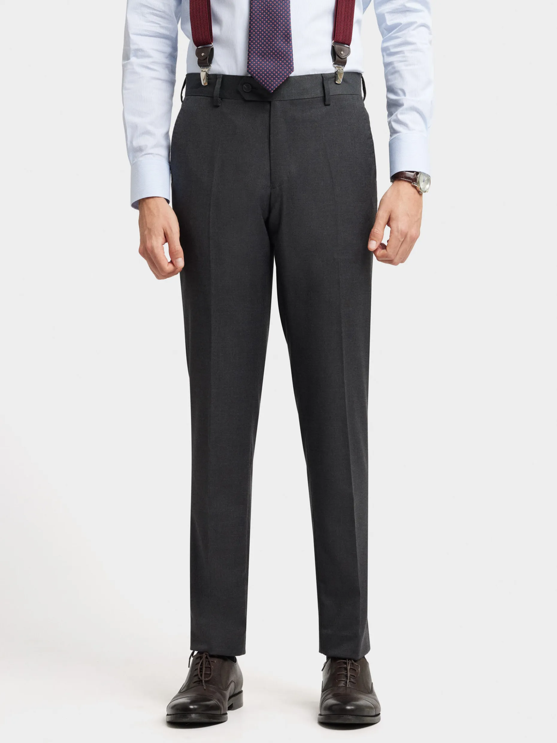 PANTALON FIL A FIL CRUZADO GRIS