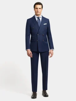 PANTALON FIL A FIL CRUZADO AZUL MARINO