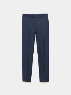 PANTALON FIL A FIL CRUZADO AZUL MARINO