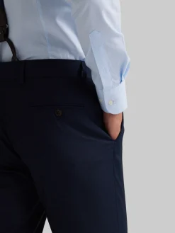 PANTALON FIL A FIL CRUZADO AZUL MARINO