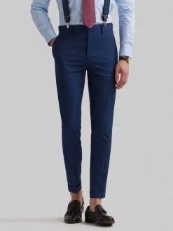 PANTALON NAPOLI MICROBIRD AZUL