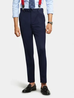 PANTALON PLAIN SLIM AZUL MARINO