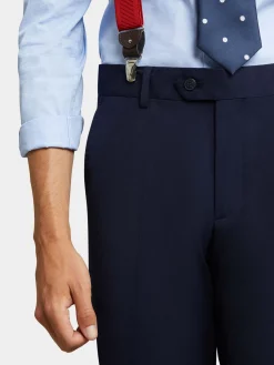 PANTALON PLAIN SLIM AZUL MARINO