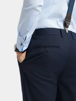 PANTALON TWILL CRUZADO AZUL MARINO