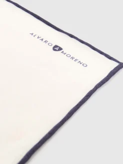 PAÑUELO LINO AZUL MARINO