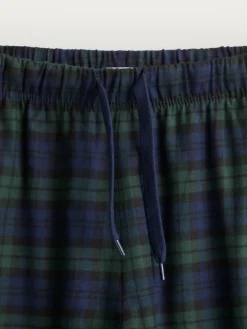 PIJAMA FRANELA CUADROS GRIS