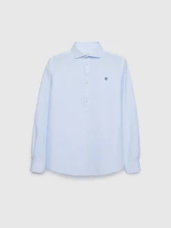 POLERA PIN POINT CELESTE