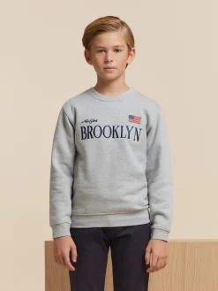SUDADERA BROOKLIN KIDS GRIS