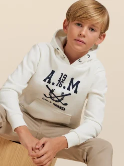 SUDADERA GOLF KIDS BLANCO