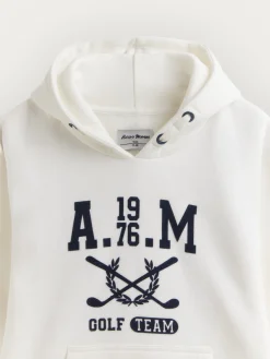 SUDADERA GOLF KIDS BLANCO