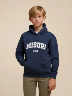 SUDADERA MISURI KIDS AZUL MARINO