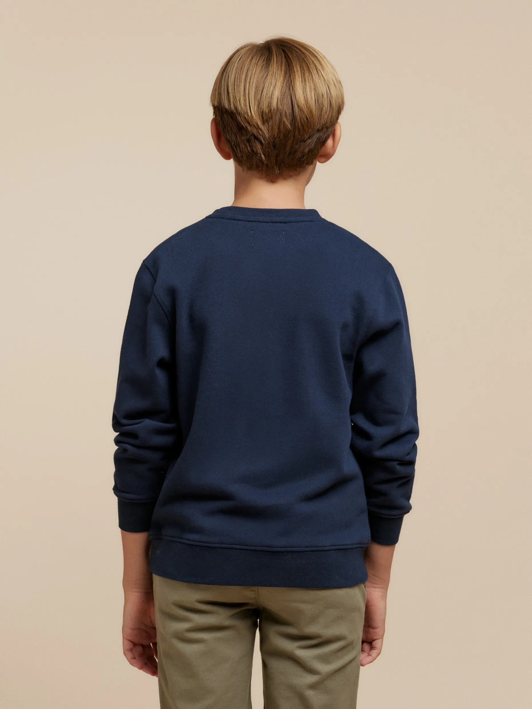 SUDADERA OFFICIAL KIDS AZUL MARINO