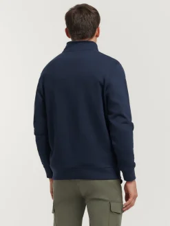 SUDADERA SINGLE AZUL MARINO